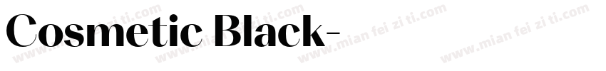 Cosmetic Black字体转换